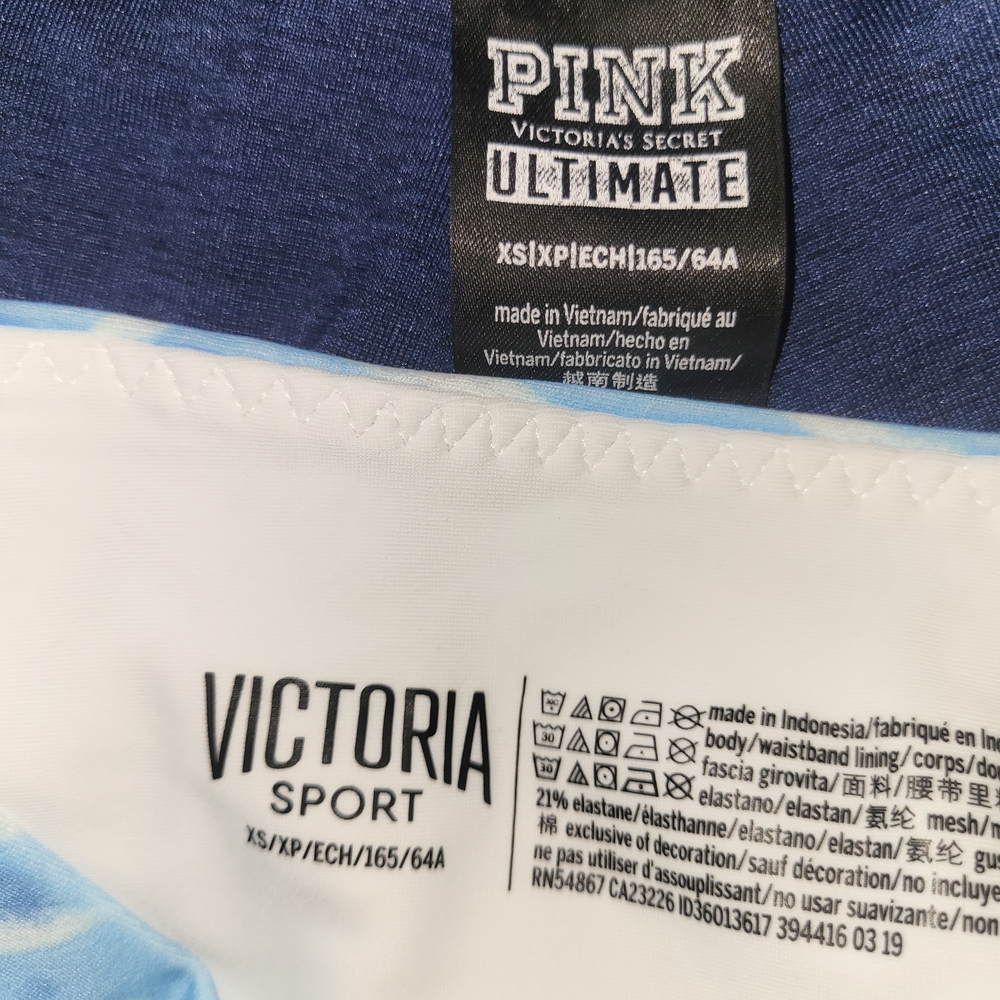 Victoria's Secret Sport Bra in Blue and White